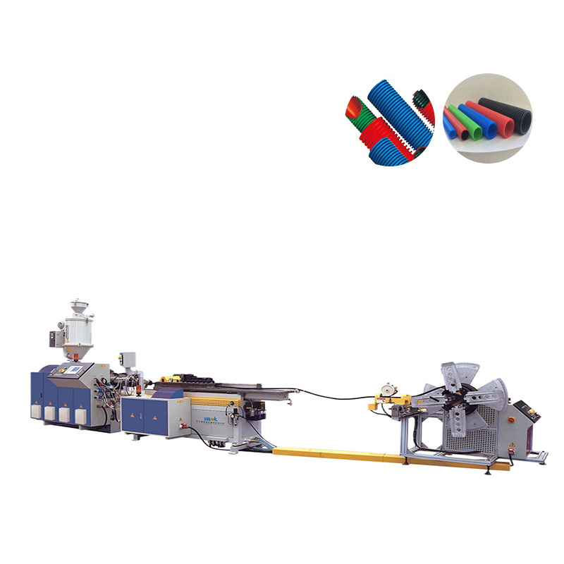 PA/PE/PP/PVC single wall, double-wall corrugated pipe extrusion line