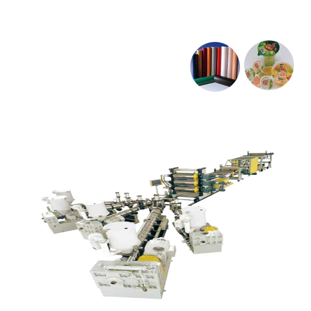 PP, EVA, EVOH, PS and PE Multi-Layer Sheet Co-Extrusion Line