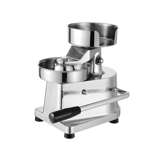 Manual Hamburger Patty Maker Aluminum Body Stainless Steel Handle Compact Burger Press