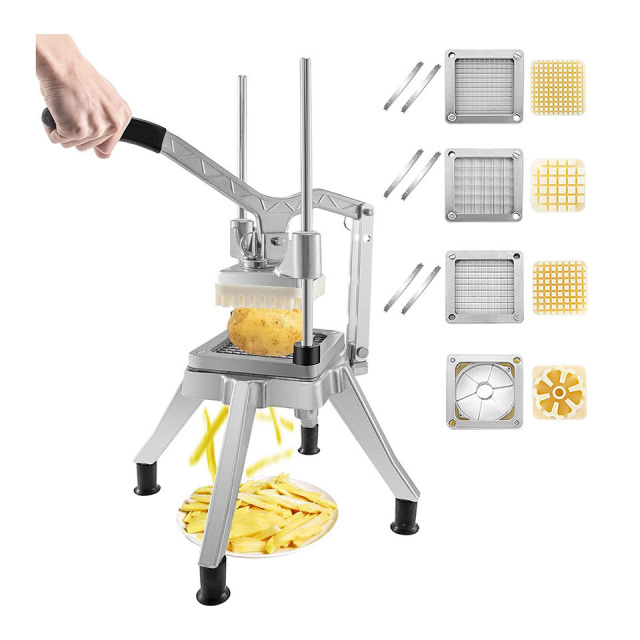 Long Handle Dicer Stainless Steel Multi-Function Vegetable Chopper