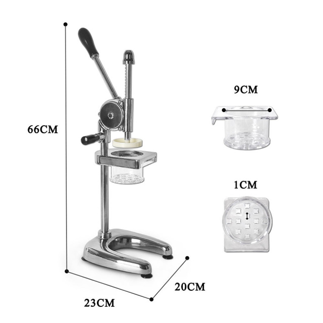 Manual Spiral Potato Cutter Stainless Steel Durable and Easy to Clean