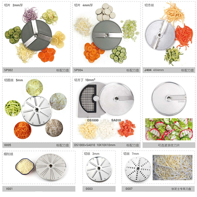 Multi-Functional Vegetable Cutter 200W 280RPM Stainless Steel Body