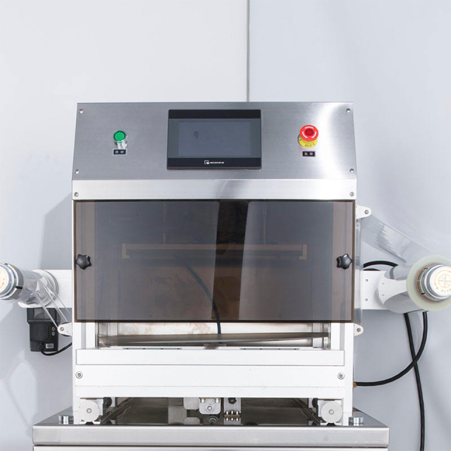 Commercial Vertical MAP Gas Flush Packaging Machine DQ370L-E 370mm Film