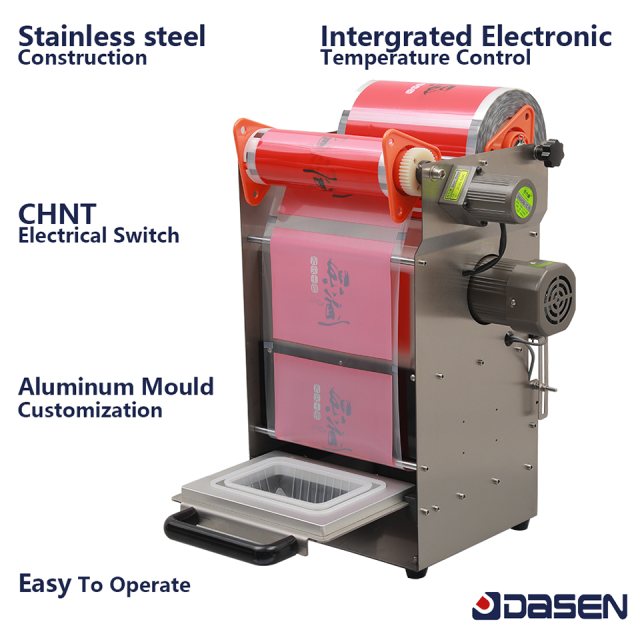 DF250T Semi-Automatic Electric Box Sealer with Stainless Steel Construction