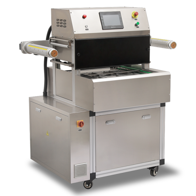 DQ580SAT-E Commercial Automatic Chain Packaging Machine MAP Gas Flush