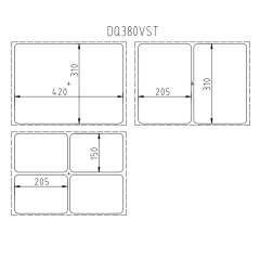 DQ380VST Manual Vacuum Skin Packaging Machine 370mm Film Width
