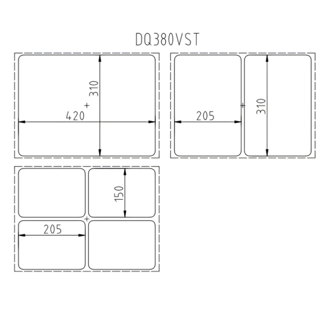 DQ380VST Manual Vacuum Skin Packaging Machine 370mm Film Width