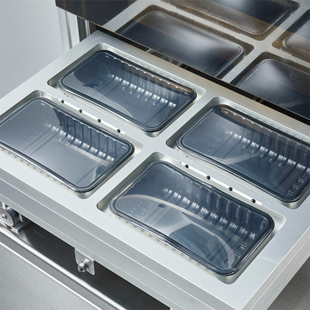 DQ440L-V Vertical MAP Vacuum Packaging Machine Gas Flush Sealer 440mm Film