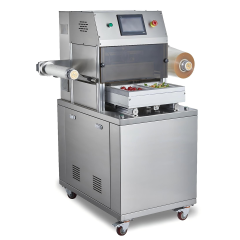 DQ320L-V Vertical MAP Vacuum Packaging Machine 320mm Film 63m³/h Pump