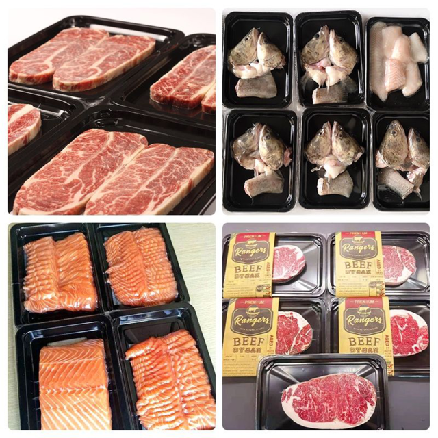 Commercial Vertical Skin MAP Vacuum Packaging Machine DQ440VSL 440mm Film