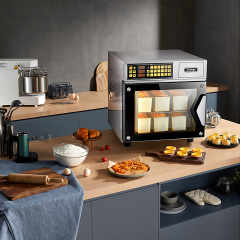 T60 77L Electric Hot Air Oven with Stainless Steel Interior and Built-in Light