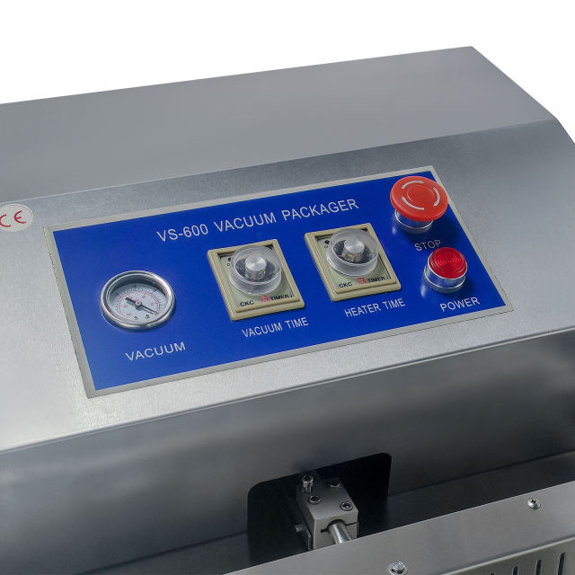 External Vacuum Sealer 600mm 900W Industrial Stainless Steel Packaging Machine