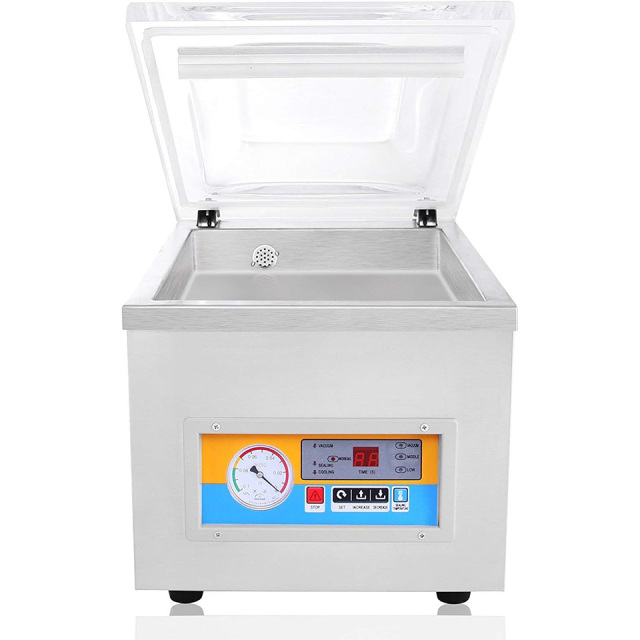 Desktop Vacuum Sealer 260mm Stainless Steel Compact Food Packaging Machine