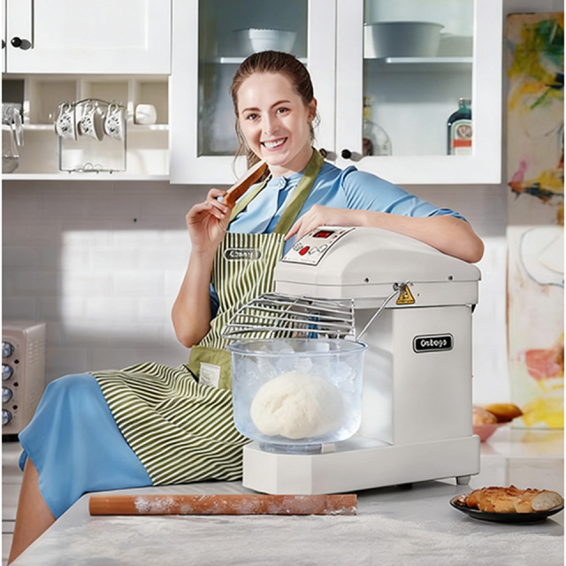 Electronic Dough Mixer 10-30L Stainless Steel Bowl 5 Speed DC Motor