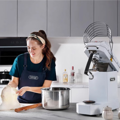 Electronic Dough Mixer 10-30L Stainless Steel Bowl 5 Speed DC Motor
