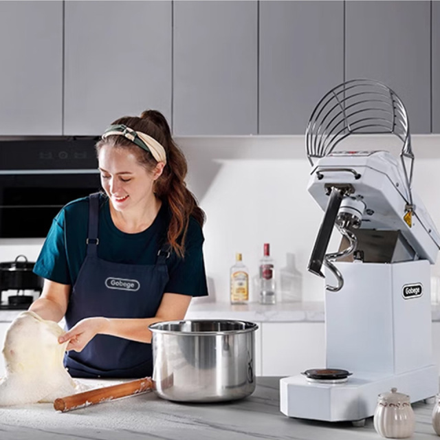 Electronic Dough Mixer 10-30L Stainless Steel Bowl 5 Speed DC Motor