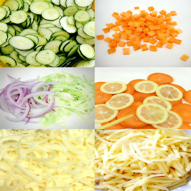 Multi-Functional Vegetable Cutter 200W 280RPM Stainless Steel Body