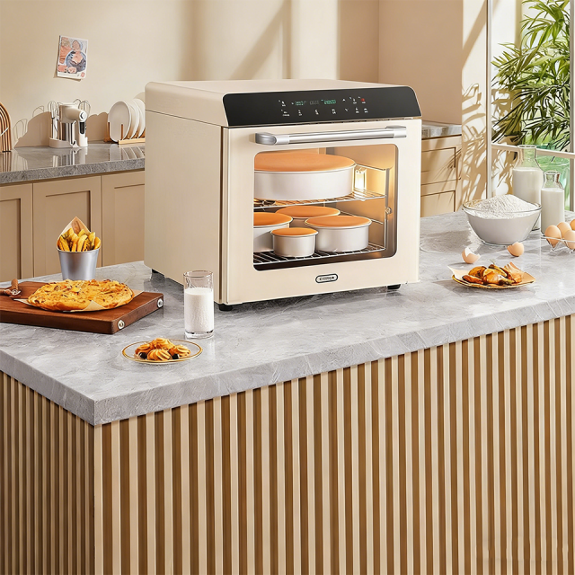 80S Convection Oven 56L Electronic Temperature Control Dual Mode Baking