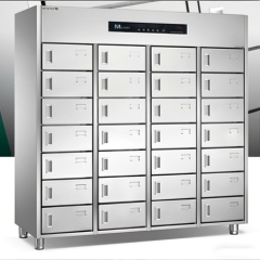 Smart 28-Door Disinfection Cabinet with 25L Compartments