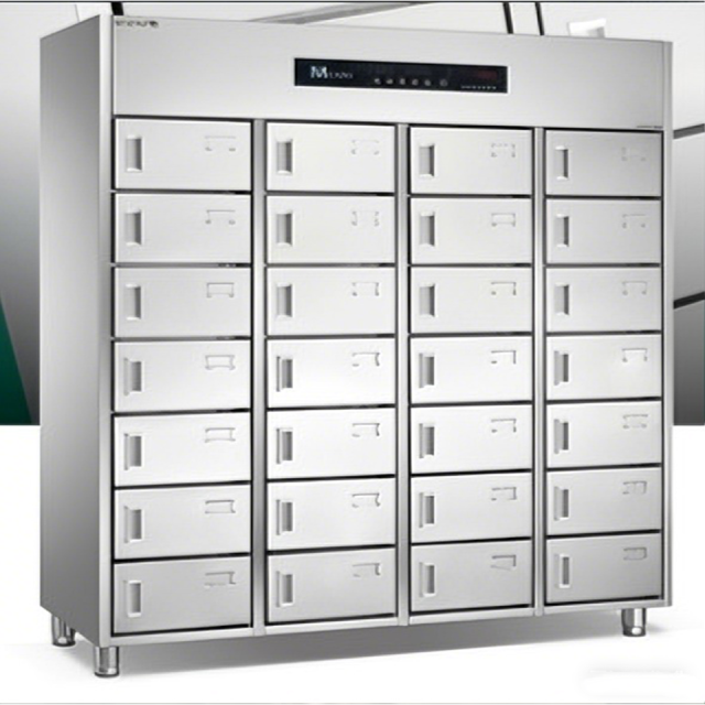 Smart 28-Door Disinfection Cabinet with 25L Compartments