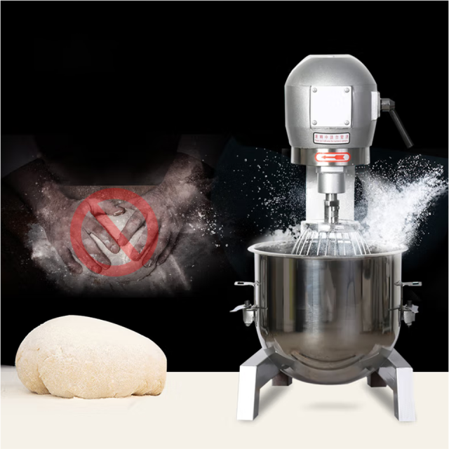 Professional Dough Mixer Stainless Steel Bowl 10-30L Capacity