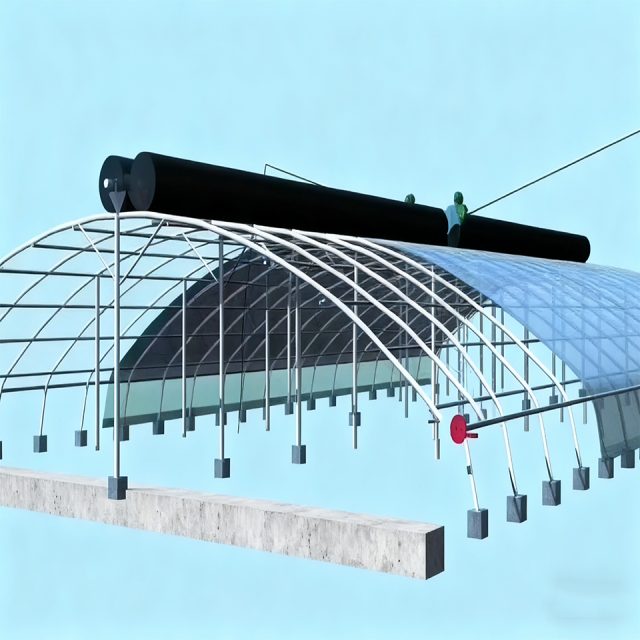 Arched Membrane Vegetable Greenhouse 6-10m Span for Commercial Crop Production