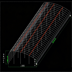 Arched Membrane Vegetable Greenhouse 6-10m Span for Commercial Crop Production