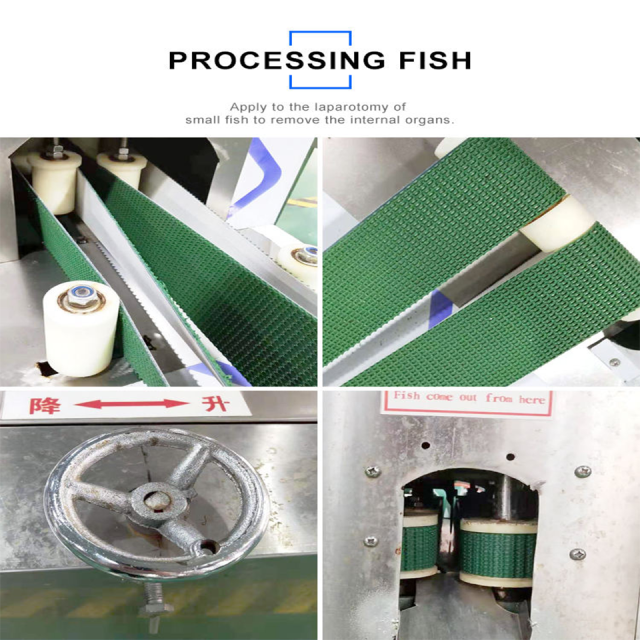 Commercial Horizontal Fish Cleaning Machine Stainless Steel 220V