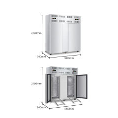 40-Drawer Trolley Ultra Low Temperature Freezer -60°C Commercial Food Freezer