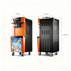 Dual Cylinder Ice Cream Machine with 22 to 30L per Hour Output