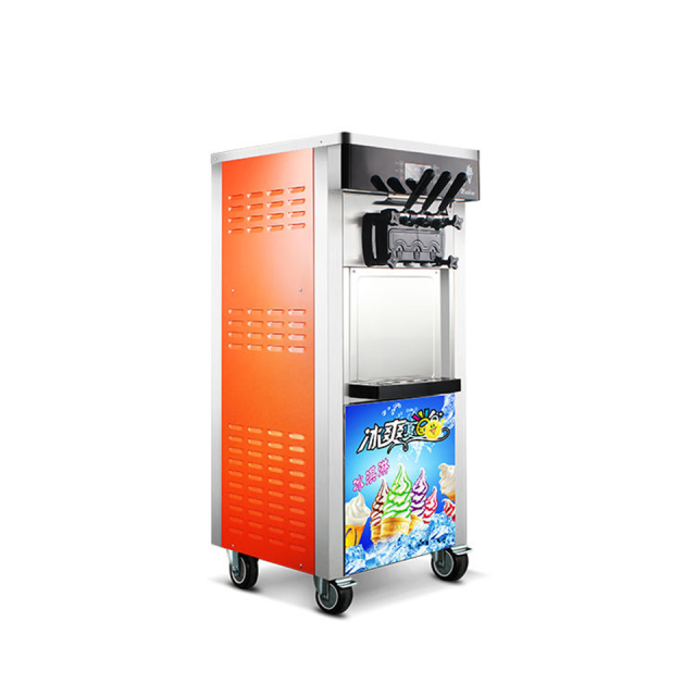 Dual Flavor Ice Cream Machine 18 to 28 Liters per Hour Output