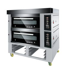 Modular Electric Deck Oven 1 2 4 Trays for Commercial Use