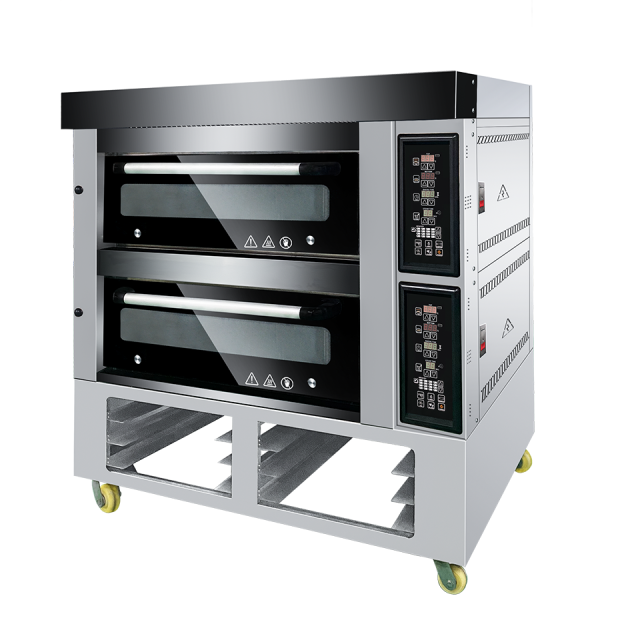 Modular Electric Deck Oven 1 2 4 Trays for Commercial Use