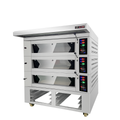 12 Tray European Style Electric Deck Oven with Steam Injection System