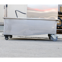 E-LYC-2 Stainless Steel Fryer Oil Filter Cart OEM Support Available