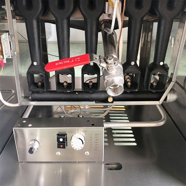 E-RQZ-500G Commercial Gas Fryer 28kW High Capacity 35L-38L