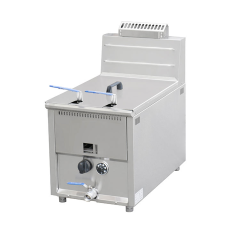 E-RQZ-747 Dual Basket Gas Fryer 15L Commercial Kitchen Equipment