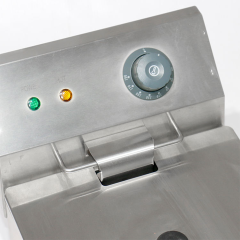 Tabletop Dual Tank Electric Fryer 5KW 220V Compact Design