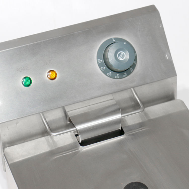 Tabletop Dual Tank Electric Fryer 5KW 220V Compact Design