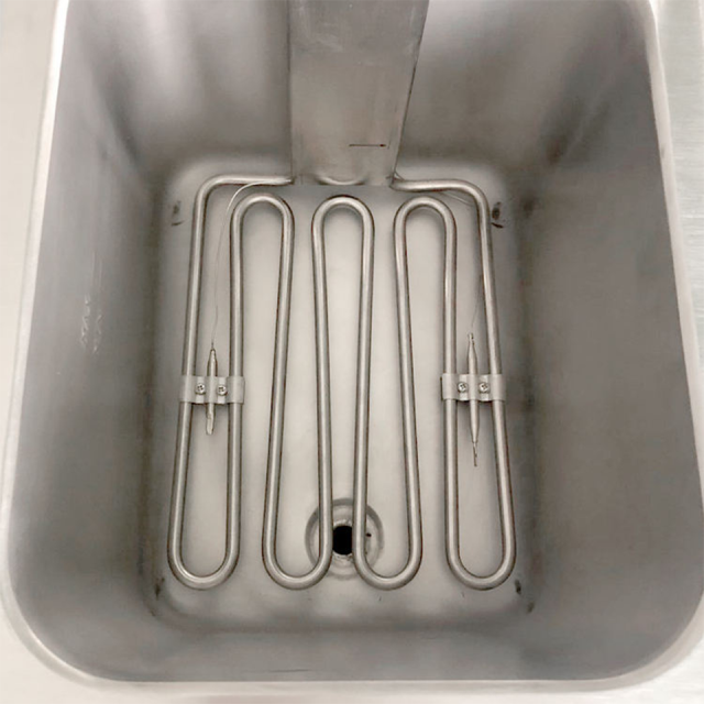 E-DZ-12L-2 Dual Tank Electric Fryer 3.25KW 220-240V Tabletop