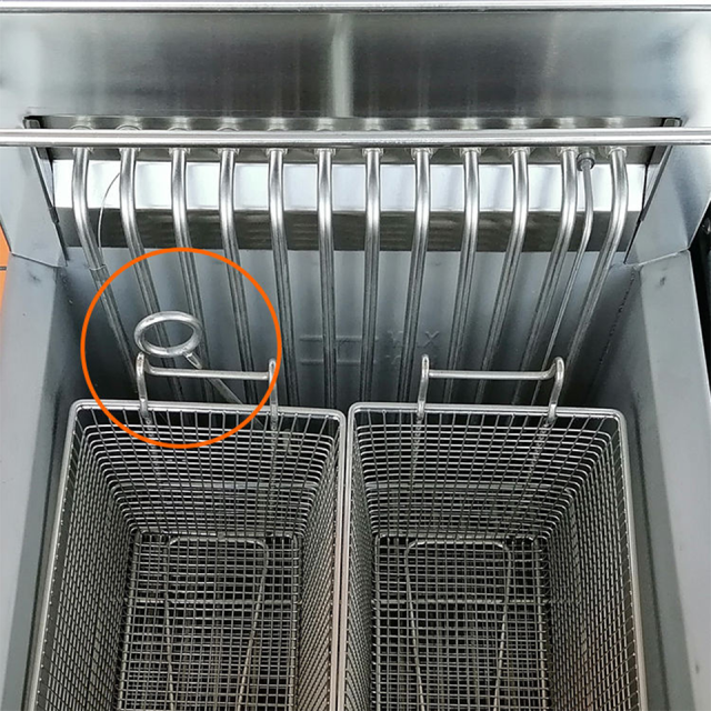 E-DZ-800G Electric Fryer Dual Tank 4 Baskets