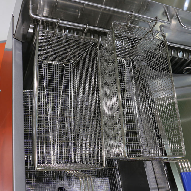 E-DZ-400G-2 Electric Fryer Dual Basket 16KW Reliable Performance