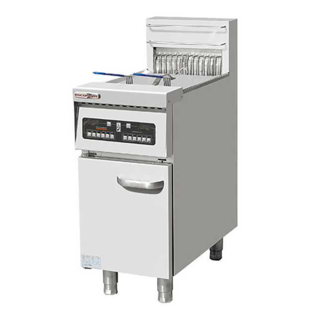 E-DZE-400G Electric Fryer 18kW Floor Standing 35L High Capacity