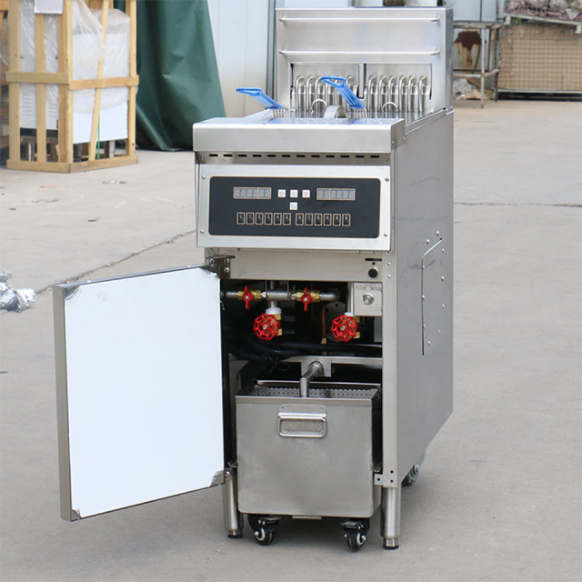 E-DZE-400GF Electric Digital Fryer 18kW Two Baskets Commercial Use