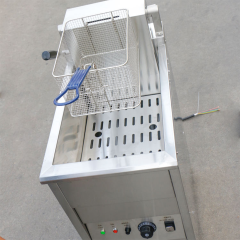 E-DZ-12F Electric Fryer 4kW Compact Stand with Oil Filtration for Snack Bars