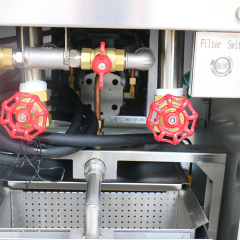 E-DZE-400GF Electric Digital Fryer 18kW Two Baskets Commercial Use