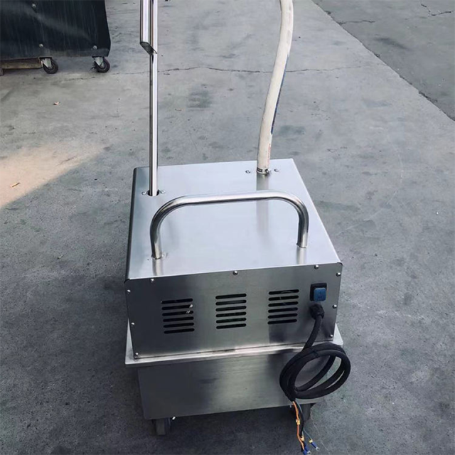 Fryer Oil Filter Cart Stainless Steel Mobile Design 25kg for Commercial Use
