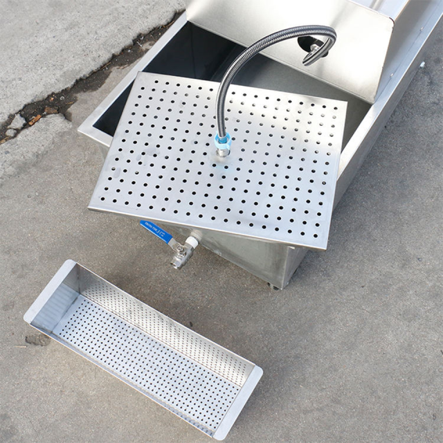 E-LYC-2 Stainless Steel Fryer Oil Filter Cart OEM Support Available