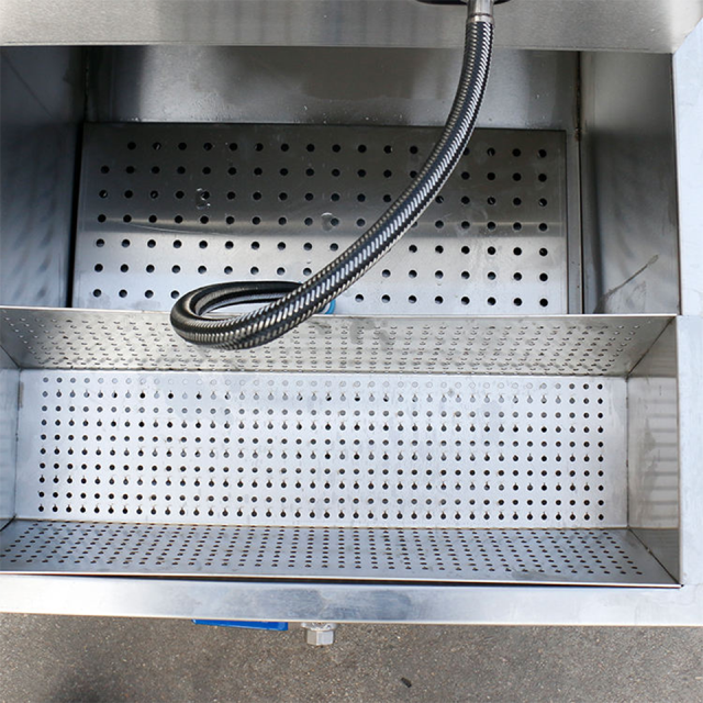 E-LYC-2 Stainless Steel Fryer Oil Filter Cart OEM Support Available