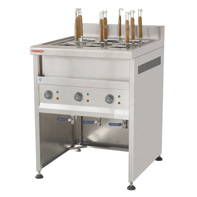 E-DM-9T Commercial Electric Noodle Boiler 6kW Multi-Basket Pasta Cooker
